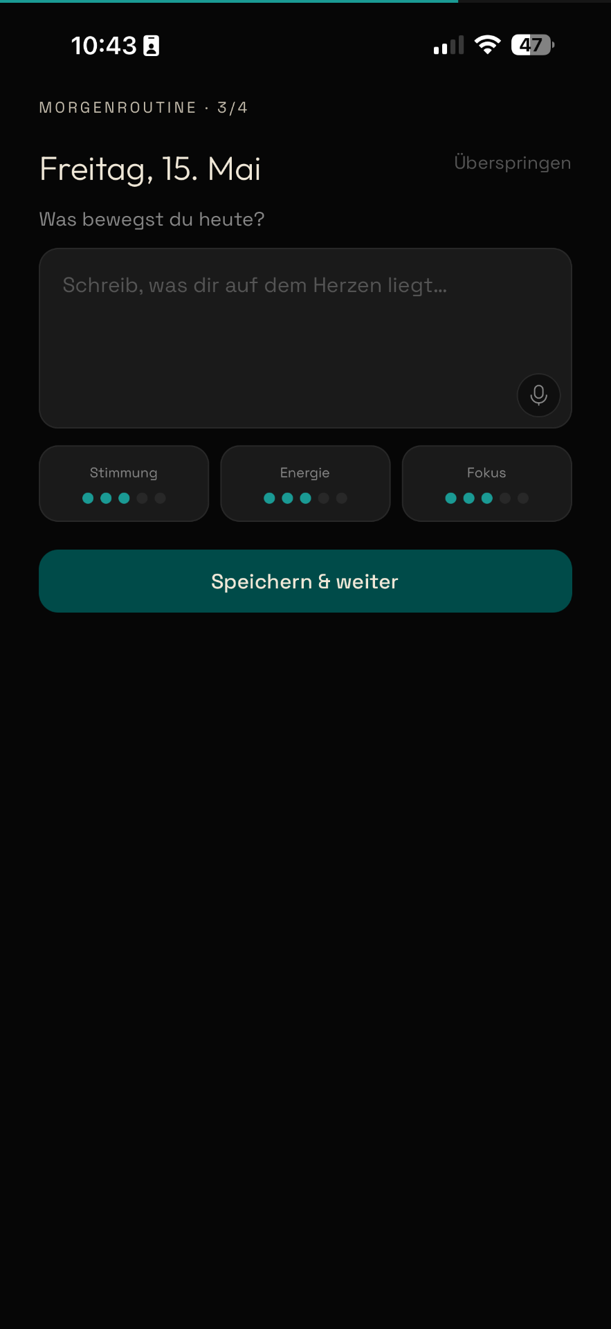 Er fragt nach deinem Leben.